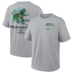 Nike Seahawks Rival Short Sleeve T-Shirt - Men's - Grey