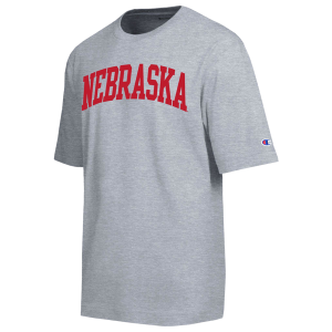 Champion Nebraska Mens All-Star T-Shirt - Men's - Oxford Grey