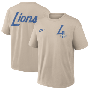 Nike Lions Rewind Short Sleeve T-Shirt - Men's - Beige