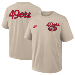 Nike NFL 49ers Rewind T-Shirt - Men's - Beige