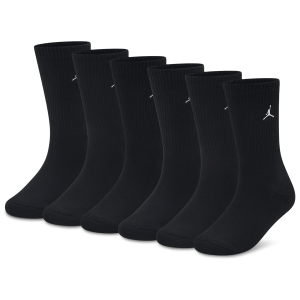 Jordan Everyday Essential 6PK Crew Socks - Youth - Black