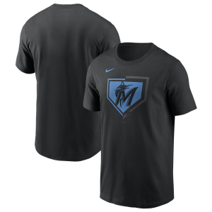 Nike Miami Marlins Icon T-Shirt - Men's - Black