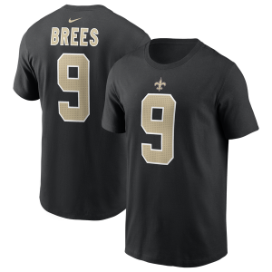 Nike Saints Drew Brees Retired Player T-Shirt - Men's - Black