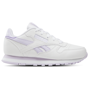 Reebok Classic Leather - Girls' Preschool - White/Digital Gleam