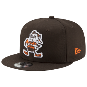 New Era Browns 9Fifty Historic Basic Cap - Men's - Brown/Orange
