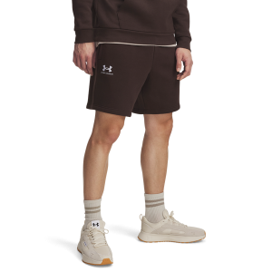 Under Armour Essential Fleece Shorts - Men's - Kona Brown/White