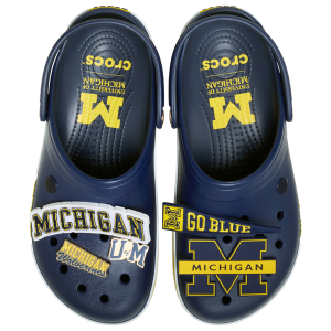 Crocs Collegiate Clogs - Men's - Yellow/Navy