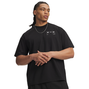Under Armour HWT Echo Logo T-Shirt - Men's - Black/Black