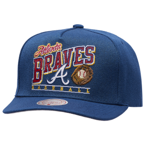 Mitchell & Ness Braves Baseline Pro Pinch Cap - Adult - Navy