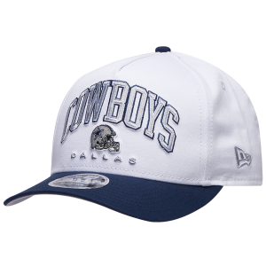 New Era Cowboys 9Forty A-Frame 2T Arch Cap - Adult - White/Navy