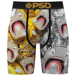 PSD Graphic Briefs - Men's - Gold/Silver/Black