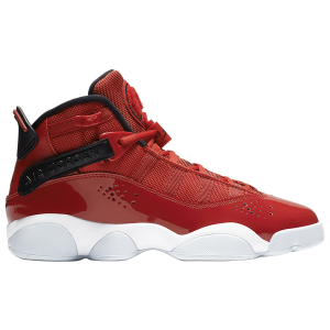 Jordan 6 Rings - Boys' Grade School - Black/Gym Red/White