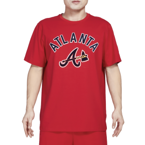 Pro Standard Braves Stacked Logo Pro Team Shirt - Men's - Red