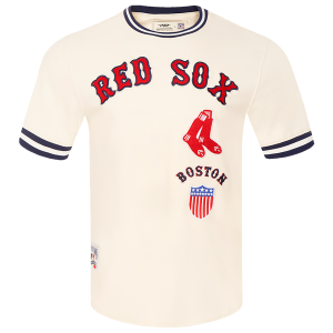 Pro Standard RED SOX RETRO CLASSIC DK TEE - Men's - Eggshell/Midnight Navy