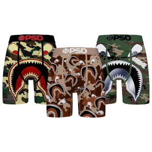 PSD WF Military 3 Pack Briefs - Men's - Green/Brown/Black