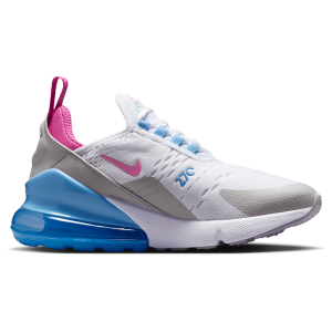 Nike Air Max 270 - Girls' Grade School - White/Pinksicle/Football Blue