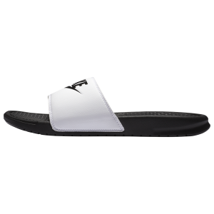 Nike Benassi JDI Slides - Men's - White/Black