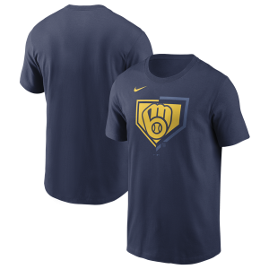 Nike Milwaukee Brewers Icon T-Shirt - Men's - Midnight Navy