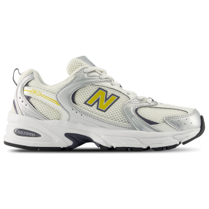 New Balance 530 - Women's - Silver Metallic/Sea Salt/Yellow