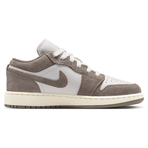 Jordan AJ 1 Low - Boys' Grade School - Enigma Stone/Olive Grey/Summit White