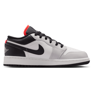 Jordan AJ 1 Low - Boys' Grade School - Black/Black/Summit White