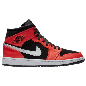 Jordan AJ 1 Mid - Men's - Black/Infrared 23/White