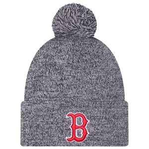 New Era Red Sox Marl Pom Knit - Adult - Navy