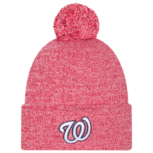 New Era Nationals Marl Pom Knit - Adult - Red