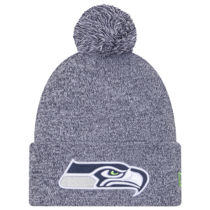 New Era Seahawks Marl Pom Knit - Adult - Navy
