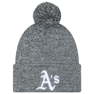New Era A's Marl Pom Knit - Adult - Green