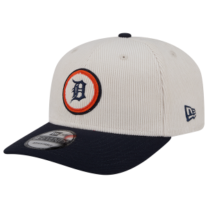 New Era Tigers 9Seventy Cord Loyal Cap - Adult - White/Navy