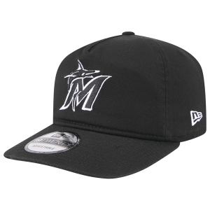 New Era Marlins Core 19TWENTY Cap - Adult - Black/Black/White