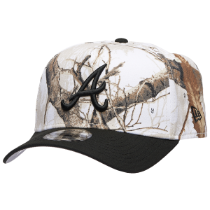 New Era Braves 9FORTY A-Frame Snow Realtree Cap - Adult - Black/Multi