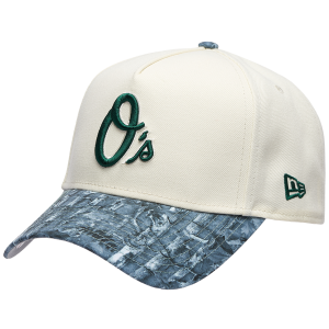 New Era Orioles 9FORTY A-Frame Tonal Realtree Cap - Adult - Chrome/Olive/Multi