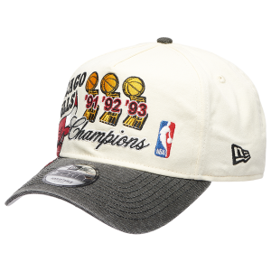 New Era Bulls 940 A Frame HWC Trophy Cap - Adult - White/Black