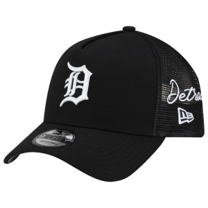 New Era Tigers 940AF Script Trucker Cap - Adult - Black