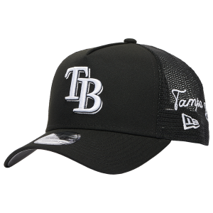 New Era Rays 940AF Script Trucker Cap - Adult - Black