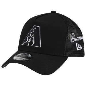 New Era Diamondbacks 940AF Script Trucker Cap - Adult - Black