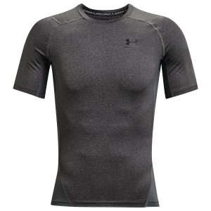Under Armour HeatGear Compression S/S T-Shirt - Men's - Carbon Heather/Black