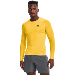 Under Armour HeatGear Armour Comp L/S T-Shirt - Men's - Taxi/Black