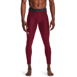 Under Armour HG Armour 2.0 Compression Tights - Men's - Cardinal/White