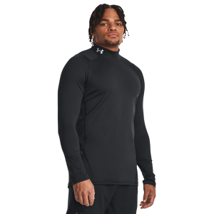 Under Armour CG Armour Fitted Mock - Men's - Black/Black