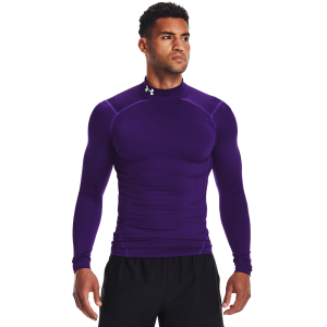 Under Armour CG Armour Comp Mock - Men's - White/Purple