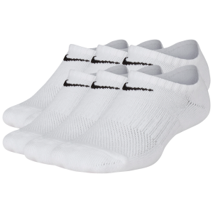 Nike 6 Pack Cushioned No-Show Socks - Boys' Grade School - Black/White