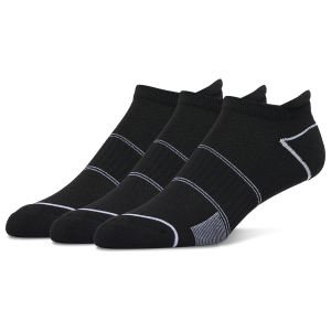 CSG Run Tab No Show Tech Socks 3 Pack - Men's - Black
