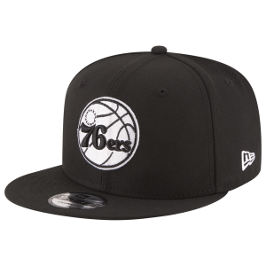 New Era 76ers Bow Snapback - Men's - White/Black