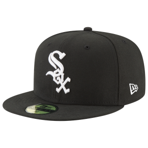 New Era White Sox ACPERF Hat - Men's - Black/White