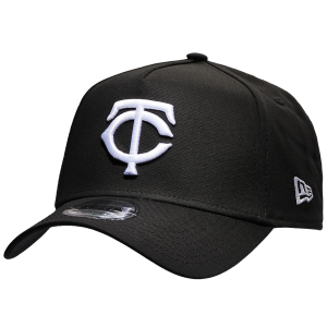 New Era Twins A Frame Adjustable Cap - Men's - Black/White