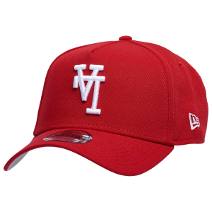 New Era Dodgers A Frame Upside LA Adjustable Cap - Men's - White/Red