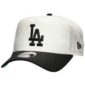 New Era Dodgers A Frame 2T Adjustable Cap - Men's - White/Black
